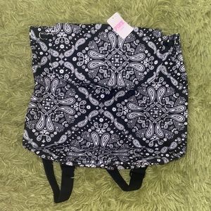 PINK bandanna style mini backpack